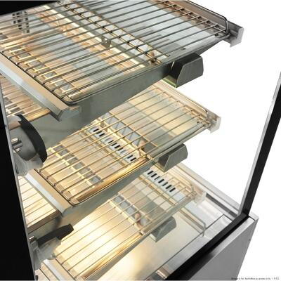 Bonvue H-SF830V - Heated Square Glass Display Cabinet - 900mm - H-SF830V