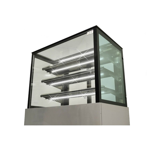 Bonvue H-SL840V - Heated Square Glass Cake Display 4 Tier - 1200mm  - H-SL840V