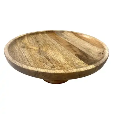 Olympia Cake Stand Mango Wood - 330x120mm - HY757