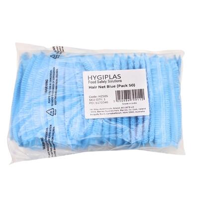 Hygiplas Hair Nets Blue – Pack of 50 - HZ505