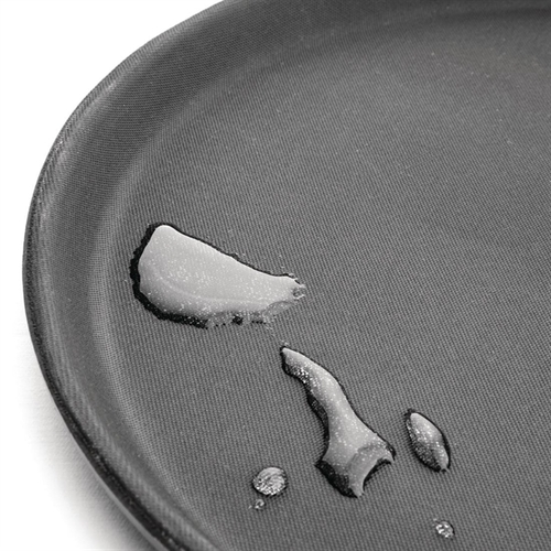 Olympia Kristallon Round Tray Black Anti-Slip Fibreglass 280mm  - J845