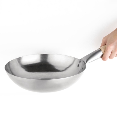 Vogue Wok Flat Base - 254mm 10" - K295