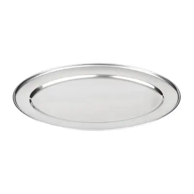 Olympia Stainless Steel Oval Service Tray 200x150mm - K360