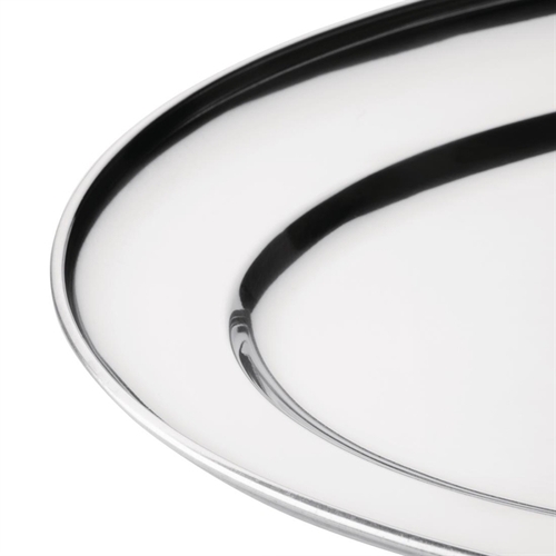 Olympia Stainless Steel Oval Service Tray 400x270mm - K365