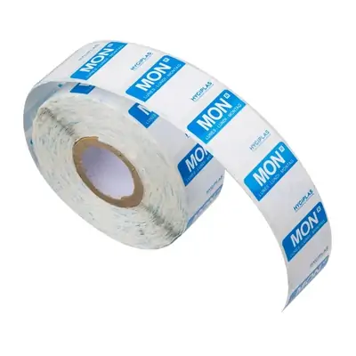 Hygiplas Colour Coded Food Labels Monday Blue (Roll of 1000) - L931