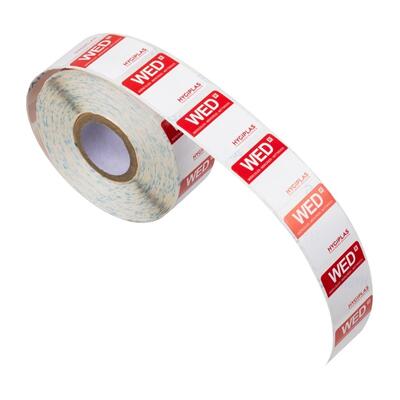 Hygiplas Colour Coded Food Labels Wednesday Red (Roll of 1000) - L933