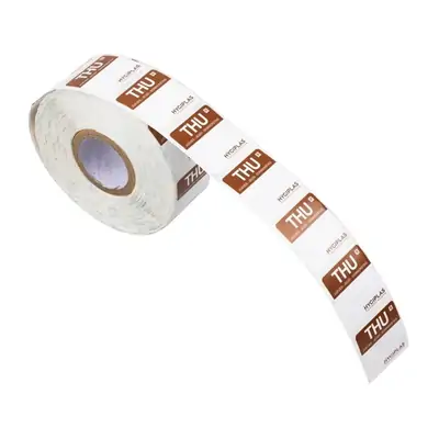 Hygiplas Colour Coded Food Labels Thursday Brown (Roll of 1000) - L934