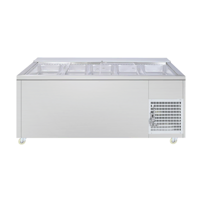 Thermaster PG180FA-XB - Two Door Cold Bench Salad Station 5x 1/1 GN Pans - PG180FA-XB