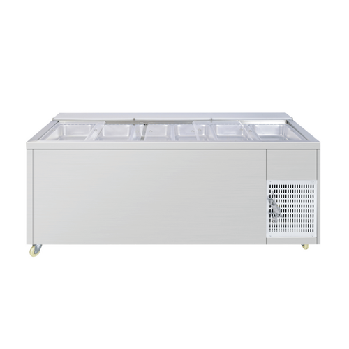 Thermaster PG210FA-XB - Two Door Cold Bench Salad Station 6 x1/1 GN Pans - PG210FA-XB