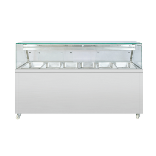 Thermaster PG210FE-XG - Wet and Dry Bain Marie Display 6x 1/1 GN Pans - PG210FE-XG