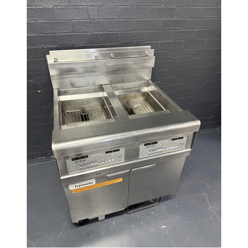 Pre-Owned Frymaster 2FQE30U - Filterquick 2 x 15 Litre Gas Fryer with Auto Filtration - PO-1766