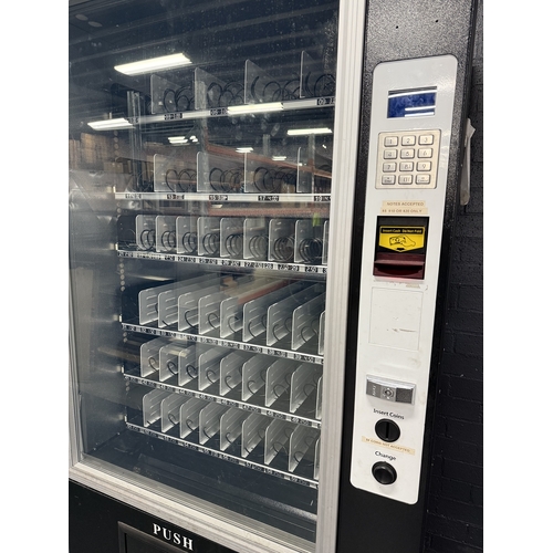 Pre-Owned Drink/Snack Refrigerated Vending Machine - Black/Silver - PO-1831