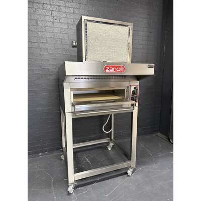 Pre-Owned Zanolli Citizen EP70 4/MC - Electric Single Deck Pizza Oven on Stand with Exhaust - PO-1902