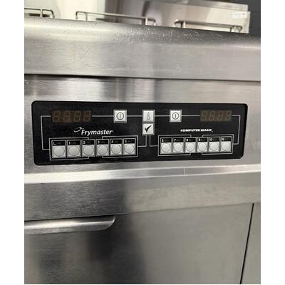 Pre-Owned Frymaster FPP345ECSD - 3 Pot Gas Deep Fryer with Filtration System and Computer Magic - PO-2004