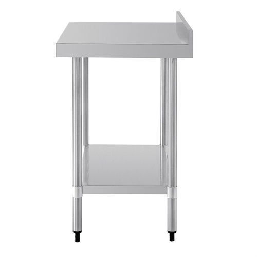 Vogue Stainless Steel Prep Table with Splashback - 900 x 600 x 900mm - T380