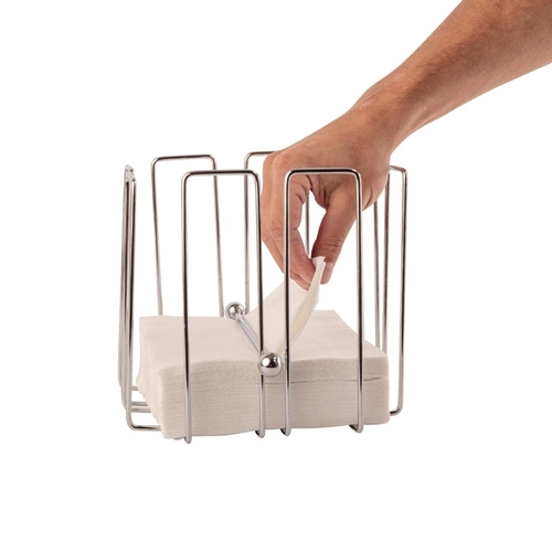 Olympia Wire Napkin Holder for approx 150 Napkins 190x190x190mm - T763