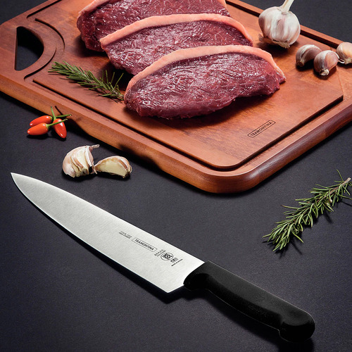 Tramontina Professional Butcher Knife Straight Back Black Handle - 150mm - TM24607106