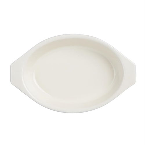 Vogue Oval Gratin Black 650ml - U563