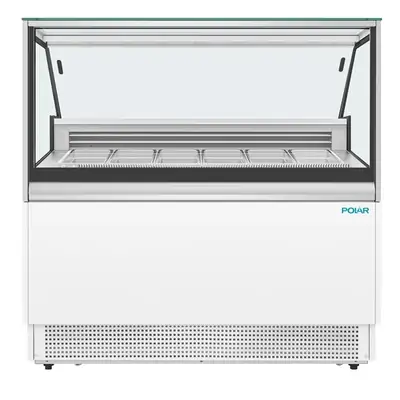 Polar U-Series UA058-A 6 Pan Ice Cream Serve Over Display Freezer - UA058-A