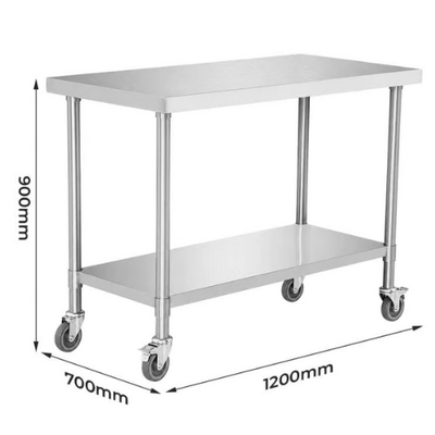Modular Systems WBM7-1200-A Mobile Workbench with Undershelf 1200 x 700 x 900mm - WBM7-1200-A