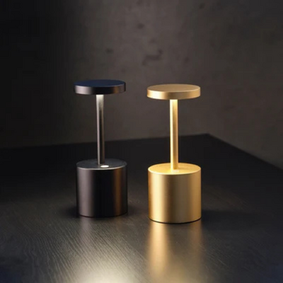 Tablekraft Charlotte Cordless LED Table Lamp 200mm - Brushed Brass - 1000140