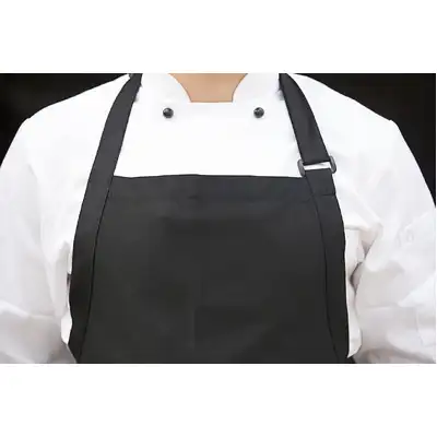 Large Bib Apron - Black - A111-BLK - A111-BLK