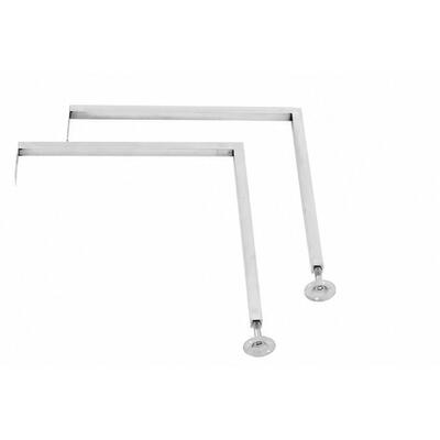 3Monkeez AB-CS-L Cleaner's Sink with Grate and Adjustable Legs - AB-CS-L