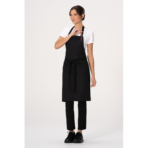 Chef Works Lockharte Canvas Bib Apron - AB802-BLK - AB802-BLK