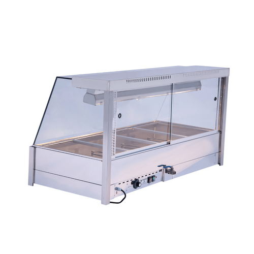 Bonvue BM14TC - Angled Countertop Wet and Dry Bain Marie - 2 x 4 - BM14TC