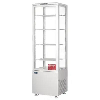 Polar CB509-A C-Series Curved Door Display Fridge White 235Ltr - CB509-A