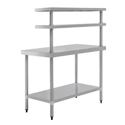 Vogue Table with Gantry Shelf 1500x 1200x600mm - CC359