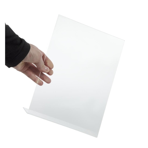 Menu Holder A4 Leanback Portrait Acrylic - CC445