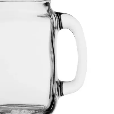 Handled Mason Jar Glasses 450ml (Pack of 12) - CE678