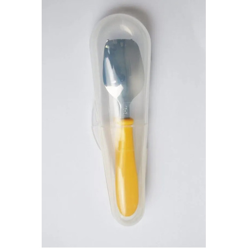 Cuitisan Infant Kid Smart Spoon Fork Set w/Case Yellow - CEC10-304Y
