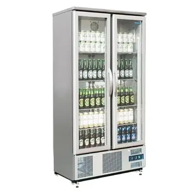 Polar CK477-A G-Series 2 Hinged Double Door Upright Back Bar Cooler 490Ltr - CK477-A