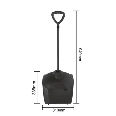 Jantex Lobby Dustpan & Brush Set - Black - CK851