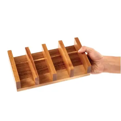 Olympia Acacia Wood Taco Stand - CK970