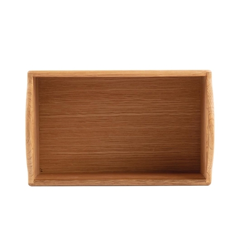 Olympia FSC Oak Utensil Holder Printed One Side 230x145x135mm - CN517
