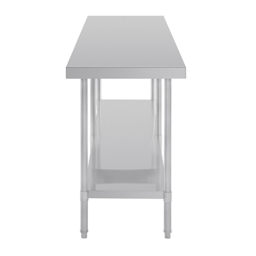 Vogue Premium Stainless Steel Table - 2400 x 600 x 900mm - DA333