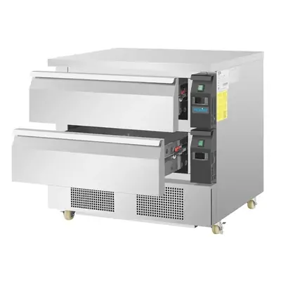 Polar DA996-A U-Series Double Drawer Counter Fridge Freezer 4xGN - DA996-A