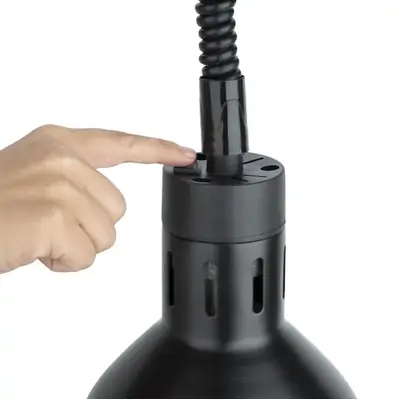 Apuro DR759-A Retractable Heat Shade Matt Black Finish - DR759-A