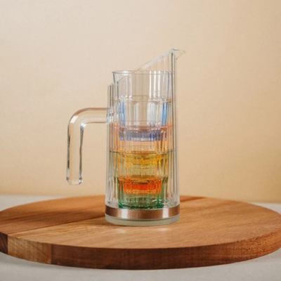 D-Still Bamboo Polycarbonate Water Pitcher W/Removable Base 1.0L - DS2019-239