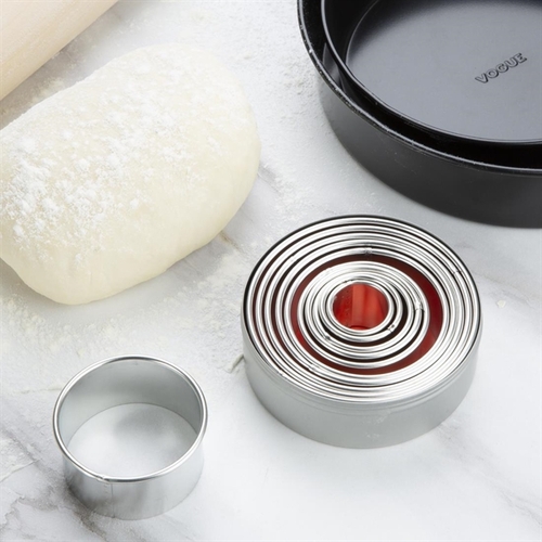 Vogue Round Plain Cutters 100mm (11 Piece) - E013