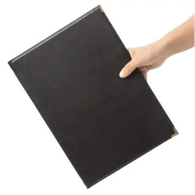 Olympia Leatherette Style Menu Cover A4 2 Card - E221