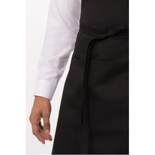 Bib Apron - Black - F8-BLK - F8-BLK