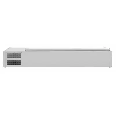 Polar FA855-A G-Series Countertop Prep Fridge with Lid 7x 1/4GN - FA855-A