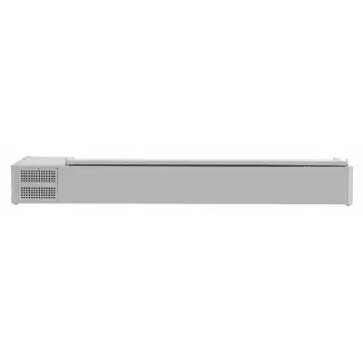 Polar FA857-A G-Series Countertop Prep Fridge with Lid 10x 1/4 GN - FA857-A