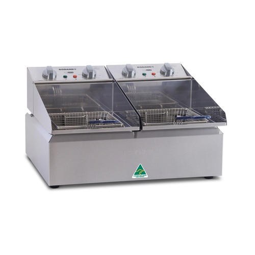 Roband FR28 - 2x 8L Electric Frypod Bench Top Fryer  - FR28