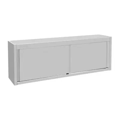 Vogue Wall Cupboard Stainless Steel 650x1800x400mm - FU583