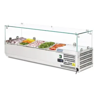 Polar G608-A G-Series Countertop Prep Fridge 5x 1/4 GN - G608-A
